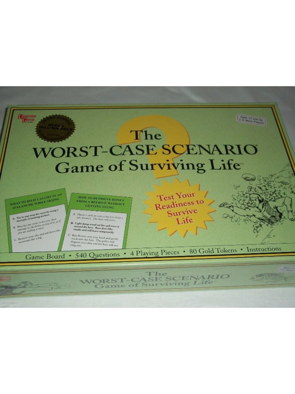 VINTAGE The Worst-Case Scenario Game Of Surviving Life Board Game Ages 12 & Up